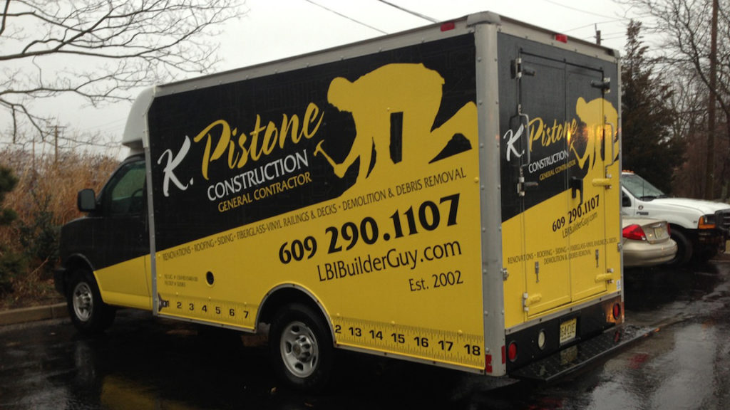 3M box truck wrap for Pistone Construction serving Manahawkin and Long Beach Island