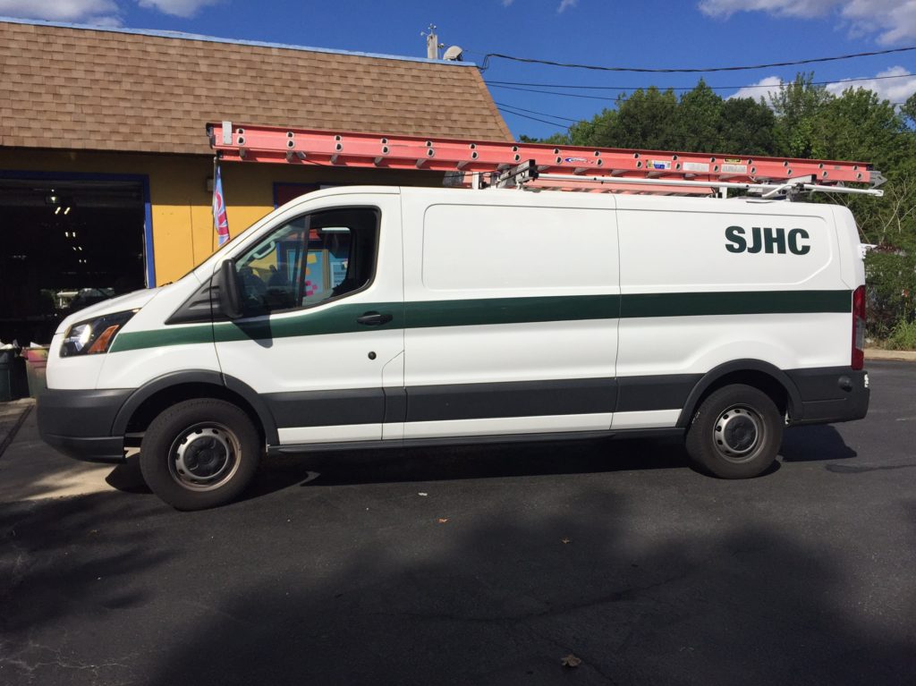 Fleet striping and lettering for Ford Transit NJ